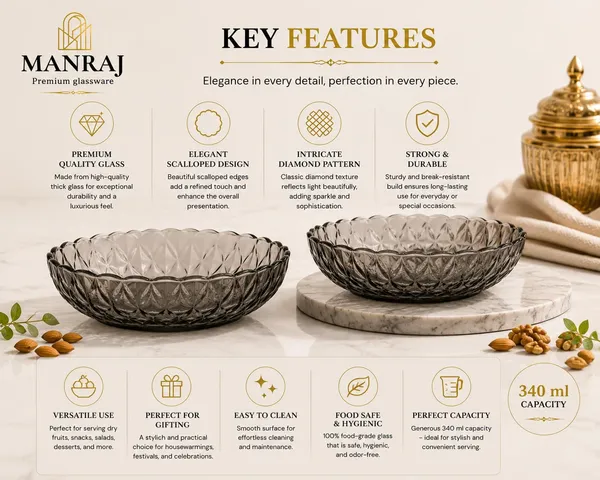 Manraj_Round_Diamond_Edge_Black_Glass_Tray_Plate_-_340Ml_For_Serving_Dry_Fruits,_Snacks_Serving_Tray_Perfect_For_Homes,_Restaurants,_Cafés,_Hotels,_Parties,_Festivals,_Weddings