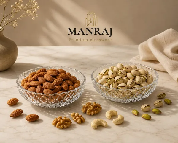 Manraj_Round_Diamond_Edge_Clear_Glass_Tray_Plate_-_340Ml_For_Serving_Dry_Fruits,_Snacks_Serving_Tray_Perfect_For_Homes,_Restaurants,_Cafés,_Hotels,_Parties,_Festivals,_Weddings