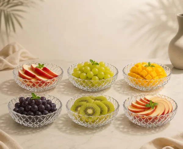 Manraj_Round_Diamond_Edge_Clear_Glass_Tray_Plate_-_340Ml_For_Serving_Dry_Fruits,_Snacks_Serving_Tray_Perfect_For_Homes,_Restaurants,_Cafés,_Hotels,_Parties,_Festivals,_Weddings