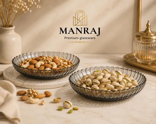 Manraj_Round_Lumi_Plate_Black_Glass_Tray_Plate_-_340Ml_Set_Of_6_For_Serving_Dry_Fruits,_Snacks_Serving_Tray_Perfect_For_Homes,_Restaurants,_Cafés,_Hotels,_Parties,_Festivals,_Weddings