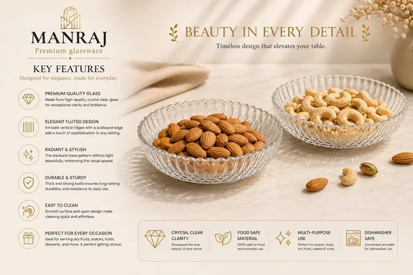 Manraj_Round_Lumi_Plate_Clear_Glass_Tray_Plate_-_340Ml_For_Serving_Dry_Fruits,_Snacks_Serving_Tray_Perfect_For_Homes,_Restaurants,_Cafés,_Hotels,_Parties,_Festivals,_Weddings