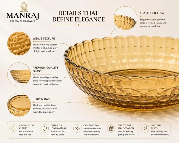 Manraj_Round_Prism_Plate_Gold_Glass_Tray_Plate_-_340Ml_For_Serving_Dry_Fruits,_Snacks_Serving_Tray_Perfect_For_Homes,_Restaurants,_Cafés,_Hotels,_Parties,_Festivals,_Weddings