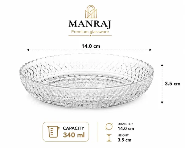 Manraj_Round_Halo_Plate_Clear_Glass_Tray_Plate_-_340Ml_For_Serving_Dry_Fruits,_Snacks_Serving_Tray_Perfect_For_Homes,_Restaurants,_Cafés,_Hotels,_Parties,_Festivals,_Weddings