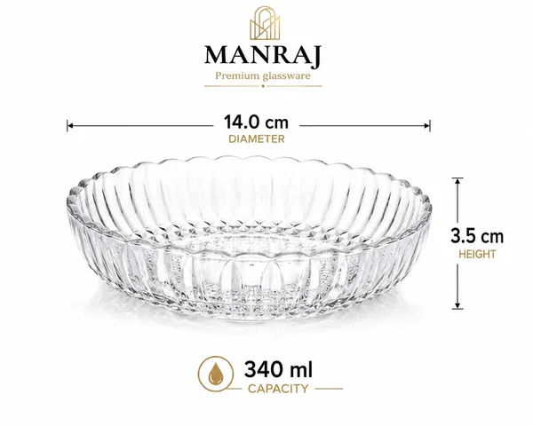 Manraj_Round_Pure_Vista_Clear_Glass_Tray_Plate_-_340Ml_For_Serving_Dry_Fruits,_Snacks_Serving_Tray_Perfect_For_Homes,_Restaurants,_Cafés,_Hotels,_Parties,_Festivals,_Weddings