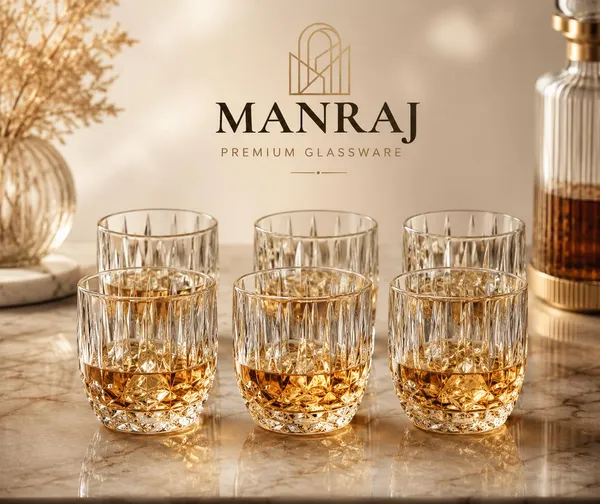 Manraj_Premium_Quality_Water/Juice_Glass_Set_Of_6_310Ml,_Srilanka_-_Drinking_Glasses_For_Iced_Tea,_Cold_Drink,_Mojito,_Everyday_Use