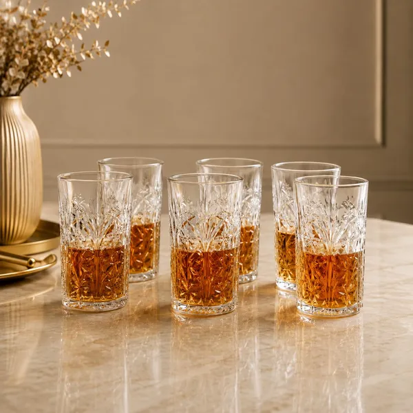 Manraj_Premium_Quality_Water/Juice_Glass_Set_Of_6_315Ml,_Flower_-_Drinking_Glasses_For_Iced_Tea,_Cold_Drink,_Mojito,_Everyday_Use