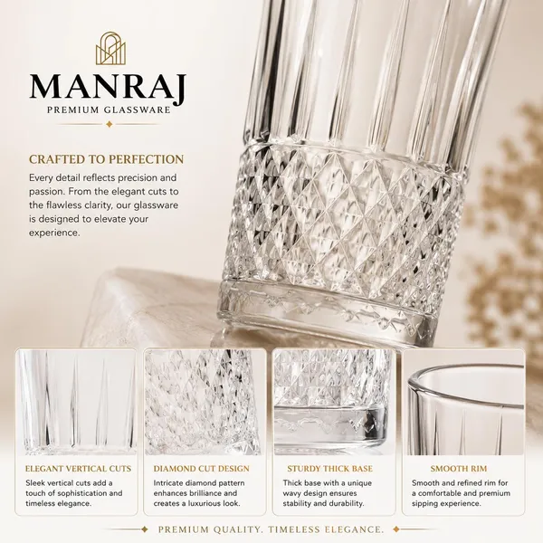 Manraj_Premium_Quality_Water/Juice_Glass_Set_Of_6_315Ml,_Royal_Clear_-_Drinking_Glasses_For_Iced_Tea,_Cold_Drink,_Mojito,_Everyday_Use