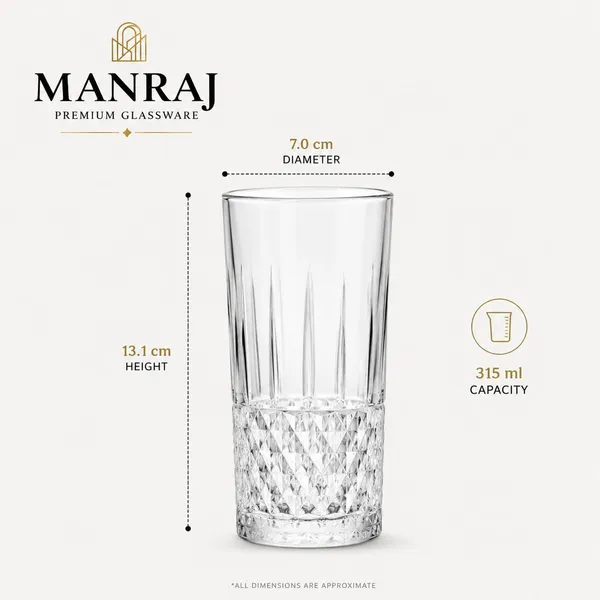 Manraj_Premium_Quality_Water/Juice_Glass_Set_Of_6_315Ml,_Royal_Clear_-_Drinking_Glasses_For_Iced_Tea,_Cold_Drink,_Mojito,_Everyday_Use