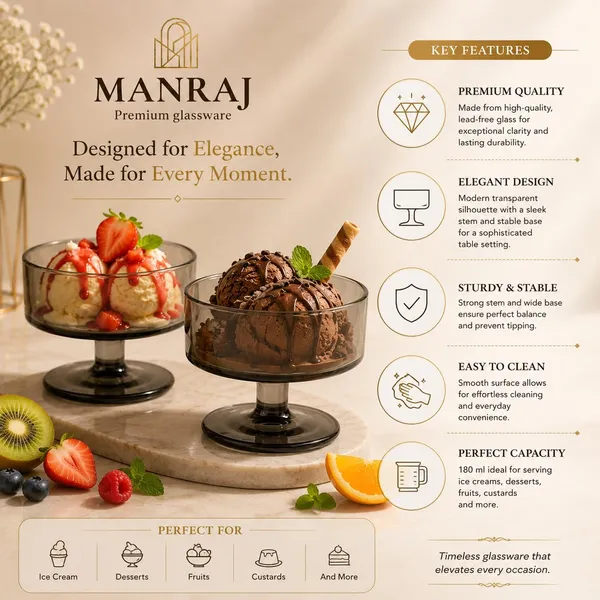 Manraj_Round_Shape_Set_Of_6_For_Ice_Cream_Cup_(180Ml_Each)_|_Dessert_Bowls_For_Sweets_&_Pudding_Suitable_For_Ice_Cream_Bowl,_Serving_Bowl,_Dessert_Bowl_(Black)