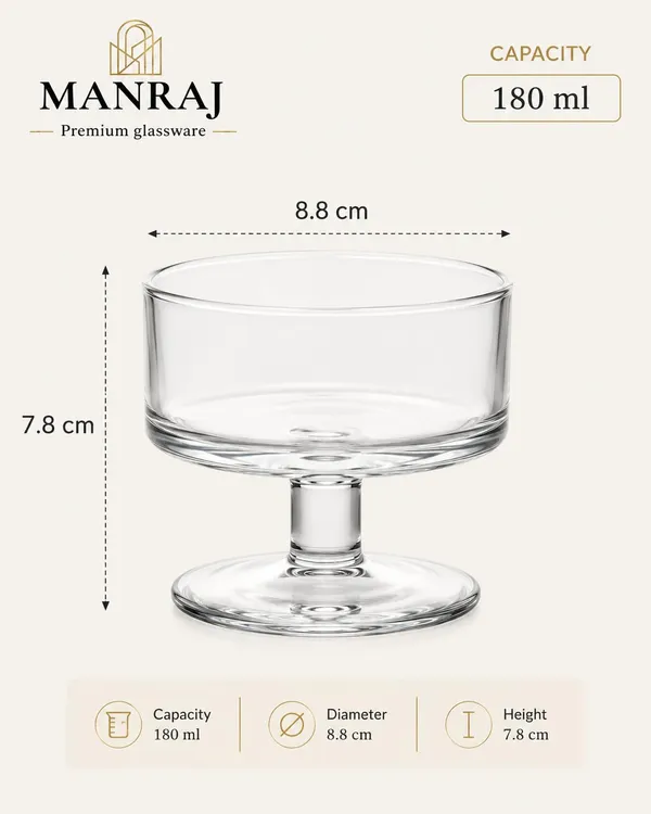 Manraj_Round_Shape_Set_Of_6_For_Ice_Cream_Cup_(180Ml_Each)_|_Dessert_Bowls_For_Sweets_&_Pudding_Suitable_For_Ice_Cream_Bowl,_Serving_Bowl,_Dessert_Bowl_(Clear)