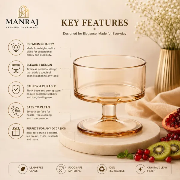 Manraj_Round_Shape_Set_Of_6_For_Ice_Cream_Cup_(180Ml_Each)_Dessert_Bowls_For_Sweets_And_Pudding_Suitable_For_Ice_Cream_Bowl,_Serving_Bowl,_Dessert_Bowl_(Gold)