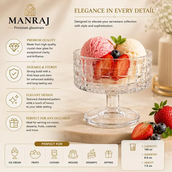Manraj_Round_Shape_Set_Of_6_For_Ice_Cream_Cup_(180Ml_Each),_Dessert_Bowls_For_Sweets_&_Pudding_Suitable_For_Ice_Cream_Bowl,_Serving_Bowl,_Dessert_Bowl_(Clear)