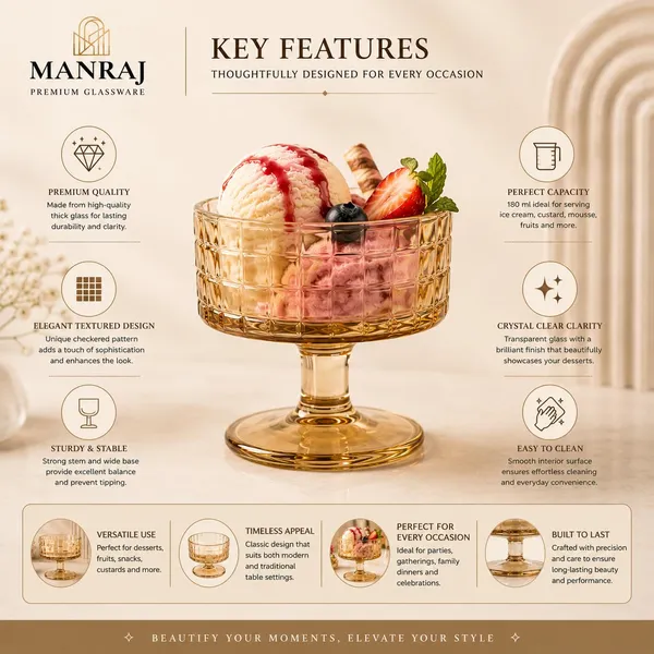 Manraj_Round_Shape_Set_Of_6_For_Ice_Cream_Cup_(180Ml_Each),_Dessert_Bowls_For_Sweets_&_Pudding_Suitable_For_Ice_Cream_Bowl,_Serving_Bowl,_Dessert_Bowl_(Gold)
