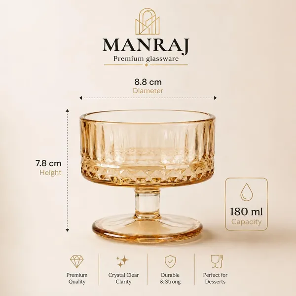 Manraj_Round_Shape_Set_Of_6_For_Ice_Cream_Cup_(180Ml_Each),_Dessert_Bowls_For_Sweets_And_Pudding_Suitable_For_Ice_Cream_Bowl,_Serving_Bowl,_Dessert_Bowl_(Gold)