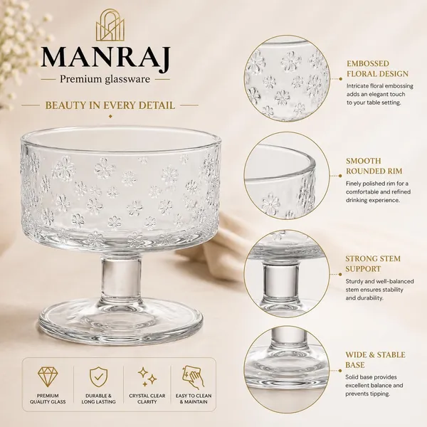 Manraj_Round_Shape_Set_Of_6_For_Ice_Cream_Cup_(180Ml_Each)_Dessert_Bowls_For_Sweets_&_Pudding_Suitable_For_Ice_Cream_Bowl,_Serving_Bowl,_Dessert_Bowl_(Clear)
