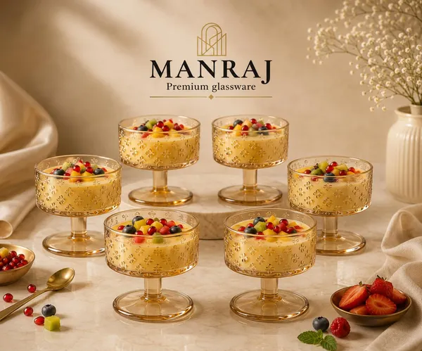Manraj_Round_Shape_Set_Of_6_For_Ice_Cream_Cup_(180Ml_Each)_Dessert_Bowls_For_Sweets_&_Pudding_Suitable_For_Ice_Cream_Bowl,_Serving_Bowl,_Dessert_Bowl_(Gold)