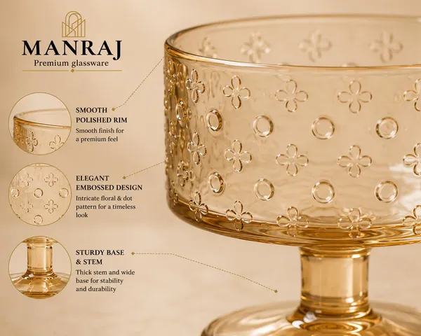 Manraj_Round_Shape_Set_Of_6_For_Ice_Cream_Cup_(180Ml_Each)_Dessert_Bowls_For_Sweets_&_Pudding_Suitable_For_Ice_Cream_Bowl,_Serving_Bowl,_Dessert_Bowl_(Gold)