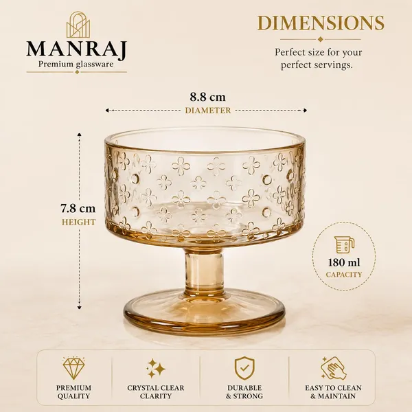 Manraj_Round_Shape_Set_Of_6_For_Ice_Cream_Cup_(180Ml_Each)_Dessert_Bowls_For_Sweets_&_Pudding_Suitable_For_Ice_Cream_Bowl,_Serving_Bowl,_Dessert_Bowl_(Gold)