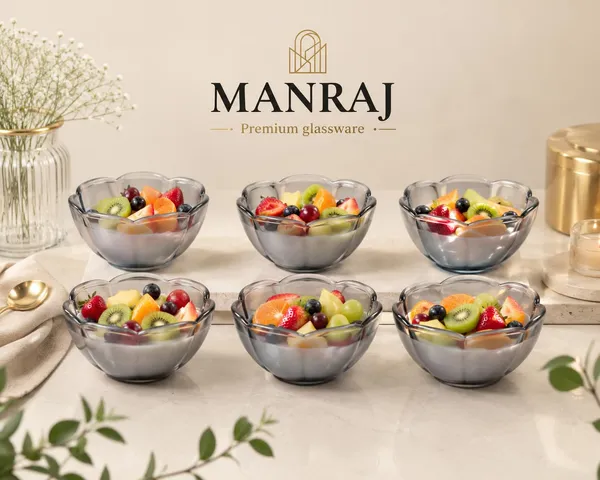 Manraj_Flower_Shape_Set_Of_6_For_Dessert,_Dips,_Nuts_&_Snacks_Bowls_(160Ml_Each)_For_Mixing,_Storing_Suitable_For_Serving_Desserts,_Fruits,_Dry_Fruits,_Lentils_And_Snacks_(Black)