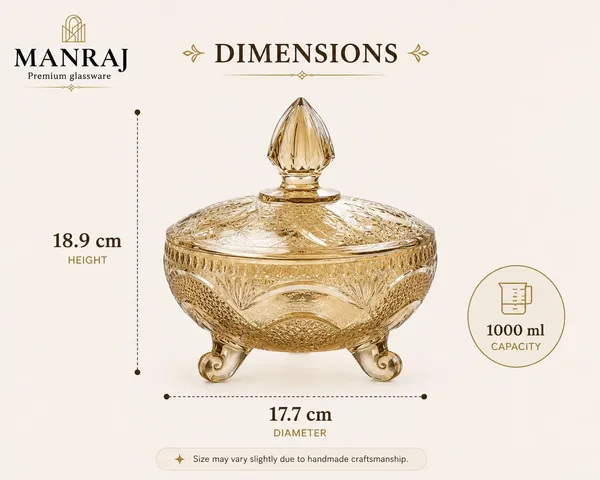 Manraj_Diamond_Texture_Donga_With_Glass_Lid_1000Ml,_Heat_&_Cold_Proof_For_Cooking,_Serving,_Storing_Suitable_For_Snacks,_Fruits,_Salad,_Noodles,_Maggi,_Pudding,_Ice-Cream_(Gold)