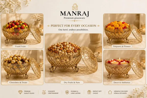 Manraj_Diamond_Texture_Donga_With_Glass_Lid_1000Ml,_Heat_&_Cold_Proof_For_Cooking,_Serving,_Storing_Suitable_For_Snacks,_Fruits,_Salad,_Noodles,_Maggi,_Pudding,_Ice_Cream_(Gold)