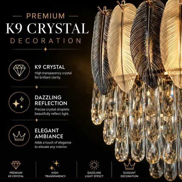 Manraj_Luxury_Led_Crystal_Chandelier_Round_Gold_Finish_Jhoomer_(400Mm)