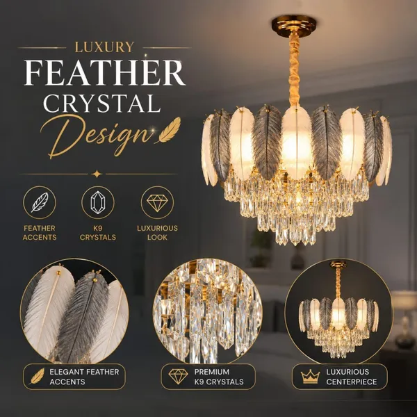 Manraj_Luxury_Led_Crystal_Chandelier_Round_Gold_Finish_Jhoomer_(400Mm)