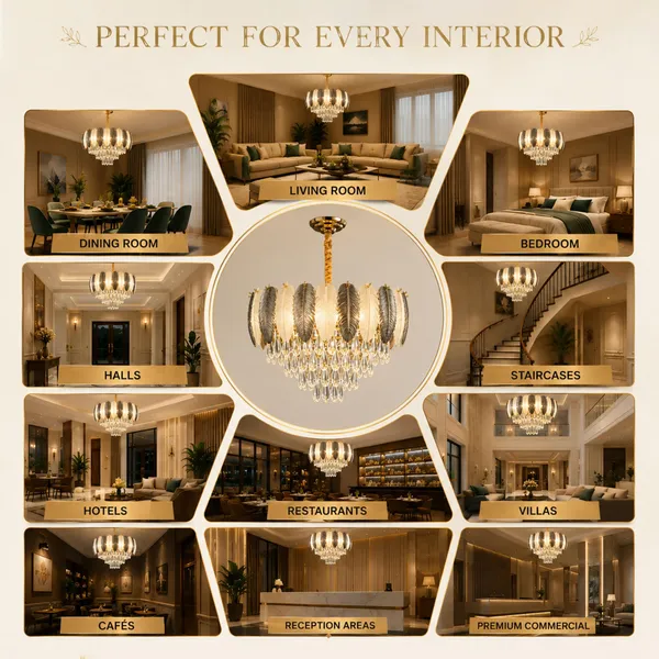 Manraj_Luxury_Led_Crystal_Chandelier_Round_Gold_Finish_Jhoomer_(500Mm)