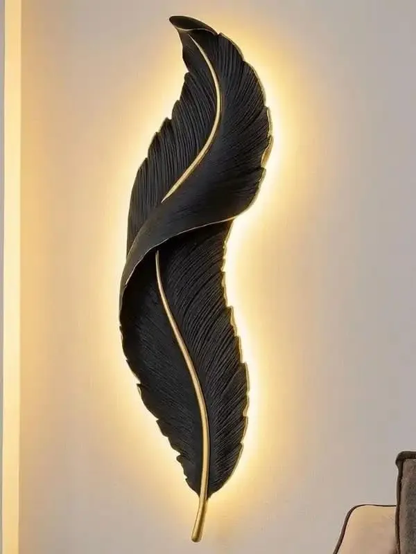 Manraj_Premium_Leaf_Design_Led_Wall_Light_Modern_Decorative_Indoor_Lamp_(Black)