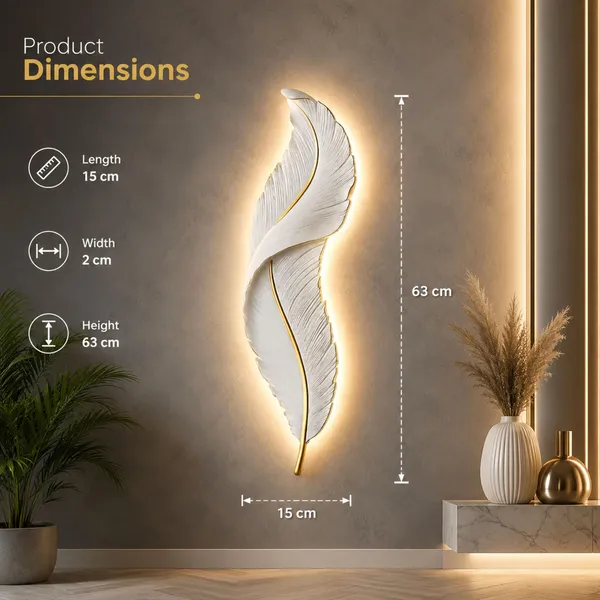 Manraj_Premium_Leaf_Design_Led_Wall_Light_Modern_Decorative_Indoor_Lamp_(White)