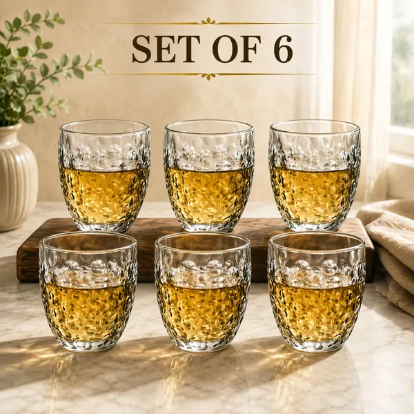 Manraj_Glass_Cups_Vintage_Glassware_Set_Of_6,_Origami_Style_Transparent_Cocktail_Glasses_Set,_Bar_Beverages_Ice_Coffee_Cup_Juice_Ripple_Drinkware,_275Ml