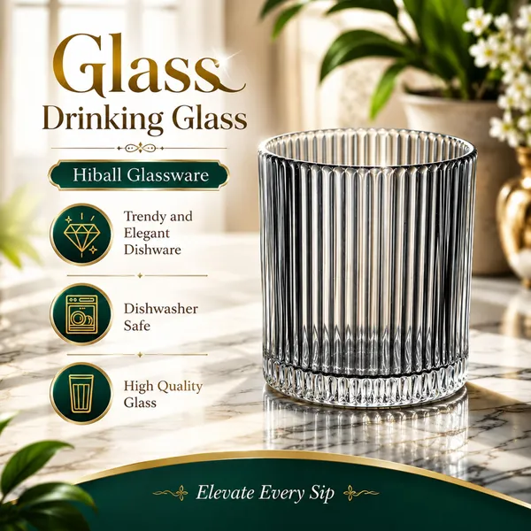 Manraj_Glass_Drinking_Glass_Hiball_Glassware_Set_Of_6,_Glassware_For_Drinking_Water,_Beer,_Or_Soda,_Trendy_And_Elegant_Dishware,_Dishwasher_Safe_(255_Ml)_(Mj006)