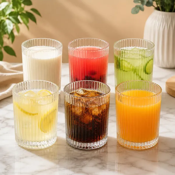 Manraj_Glass_Drinking_Glass_Hiball_Glassware_Set_Of_6,_Glassware_For_Drinking_Water,_Beer,_Or_Soda,_Trendy_And_Elegant_Dishware,_Dishwasher_Safe_(255_Ml)_(Mj006)