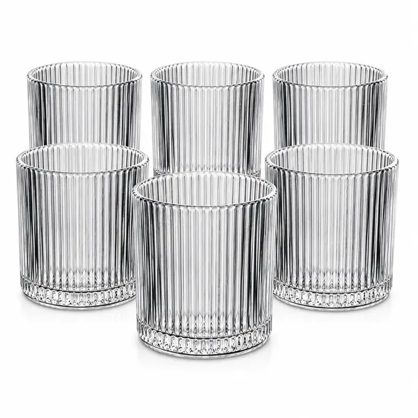 Manraj_Glass_Drinking_Glass_Hiball_Glassware_Set_Of_6,_Glassware_For_Drinking_Water,_Beer,_Or_Soda,_Trendy_And_Elegant_Dishware,_Dishwasher_Safe_(255_Ml)_(Mj006)