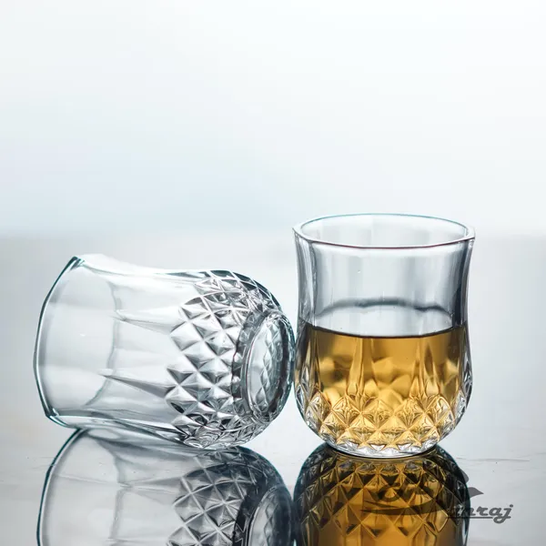Manraj_Short_Highball_Curved_Glasses_Set_Of_6,_Textured_Design_Glassware_For_Drinking_Water,_Beer,_Or_Soda,_Trendy_And_Elegant_Dishware,_Dishwasher_Safe_(_Hiball_)_(225_Ml)_(Short)