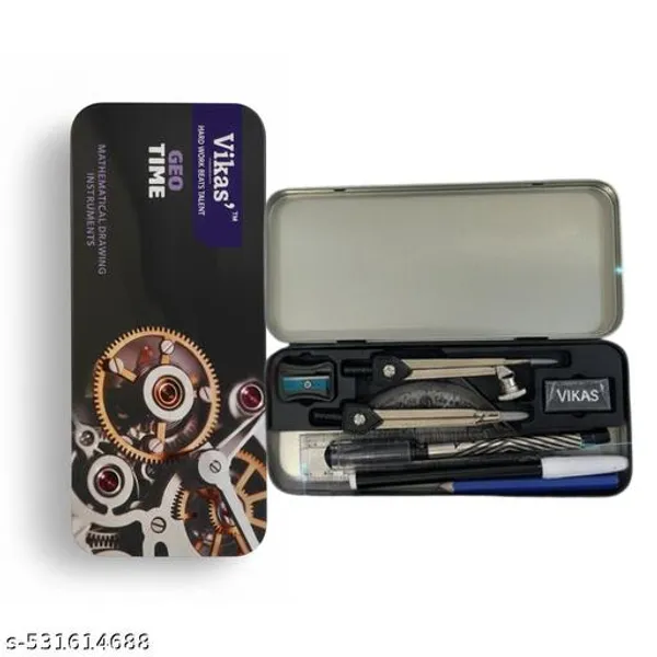Vikas_Geo_Time_Geometry_Box_2026_New_Design_Premium_Geometry_Set_Compass_Box_Maths_Box_For_Students_Metal_Geometry_Kit_Compass_Divider_Scale_Protractor_Set_School_Exam_Drawing_Instruments_Study_Tools_For_Kids_-_Pack_of_3