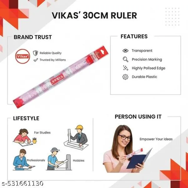Vikas_30_Cm_Transparent_Plastic_Scale_Set_Of_10_Accurate_Durable_Measuring_Tool_-_Pack_of_3