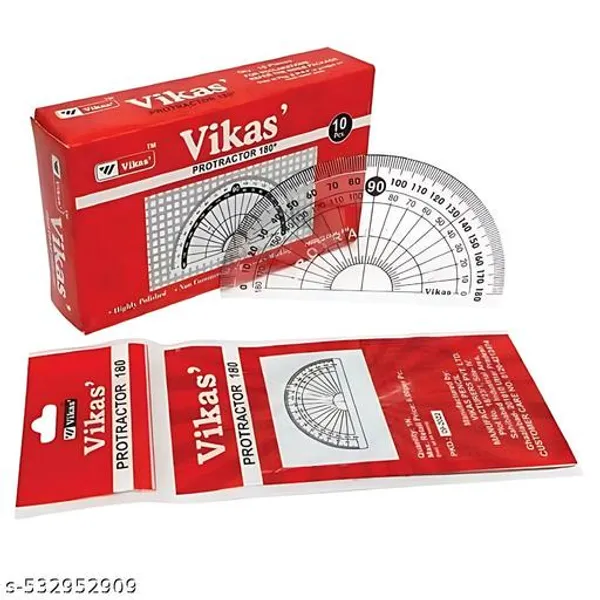 Vikas_180_Protractor_Pack_Of_10_Pieces_Transparent_Plastic_Protractor_For_Accurate_Angle_Measurement_Geometry_Set_For_Kids_-_Pack_of_5