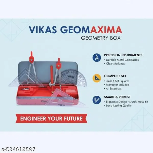 Vikas_Geo_Time_2026_Edition_Geo_World_2026_Geomaxima_Geometry_Box_Combo_Full_Maths_Geometry_Kit_For_Students_3_In_1_Combo_With_Compass_Divider_Scale_Protractor_Set_Squares_More_Geometry_Box_Combo_For_Kids_-_Pack_of_2