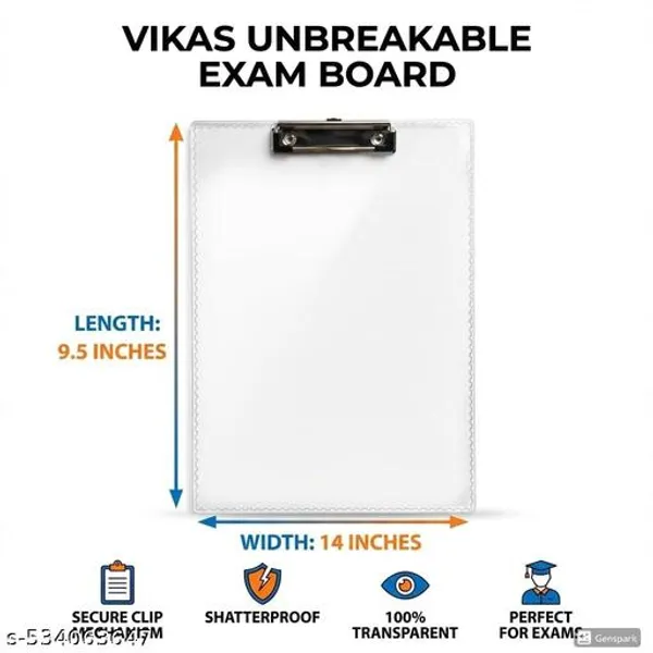 Vikas_Unbreakable_Transparent_Exam_Board_9_5_X_14_Inch_Strong_Virgin_Plastic_Exam_Pad_With_Metal_Clip_Smooth_Writing_Surface_For_Students_-_Pack_of_2