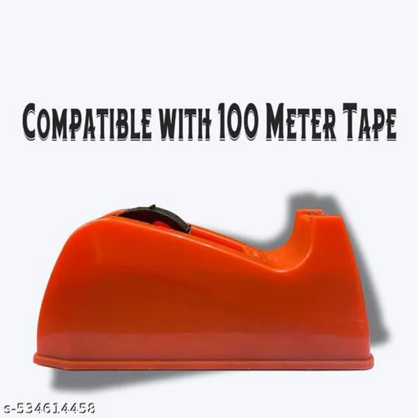 Vikas_Large_Tape_Dispenser_Pack_Of_2_Pieces_Green_Red_Compatible_With_100_Meter_Tape_Office_Use_Tape_Cutter_-_Pack_of_2