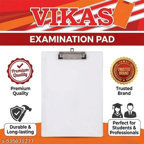 Vikas_Transparent_Exam_Board_9_X_13_Inches_Clear_Plastic_Writing_Pad_For_Students_Office_Use_-_Pack_of_3