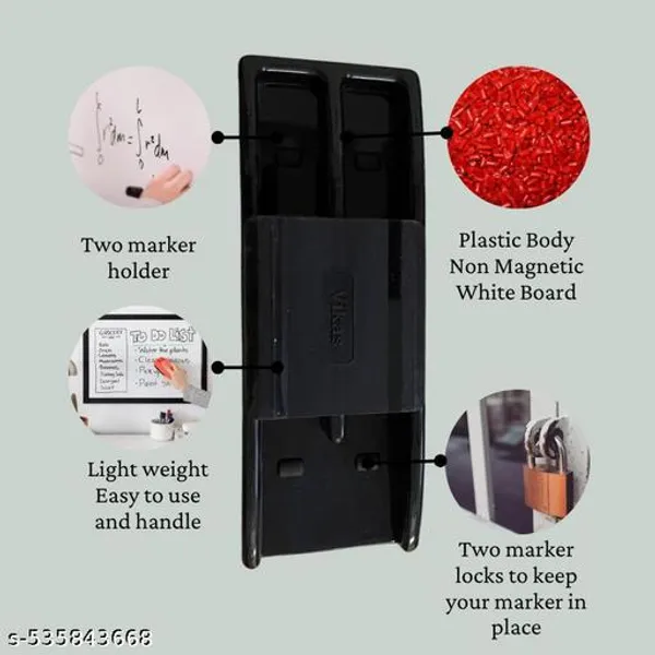 Vikas_Non_Magnetic_White_Board_Duster_Black_Color_Comfortable_Grip_Clean_Erase_Erase_White_Black_Green_Board_For_Erasing_White_Board_Chalk_Or_Marker_Pack_Of_1_-_Pack_of_5