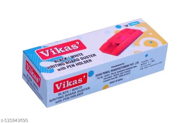 Vikas_Non_Magnetic_White_Board_Duster_White_Color_Soft_Felt_Surface_Easy_Grip_Erase_White_Black_Green_Board_For_Erasing_White_Board_Chalk_Or_Marker_Pack_Of_1_-_Pack_of_5