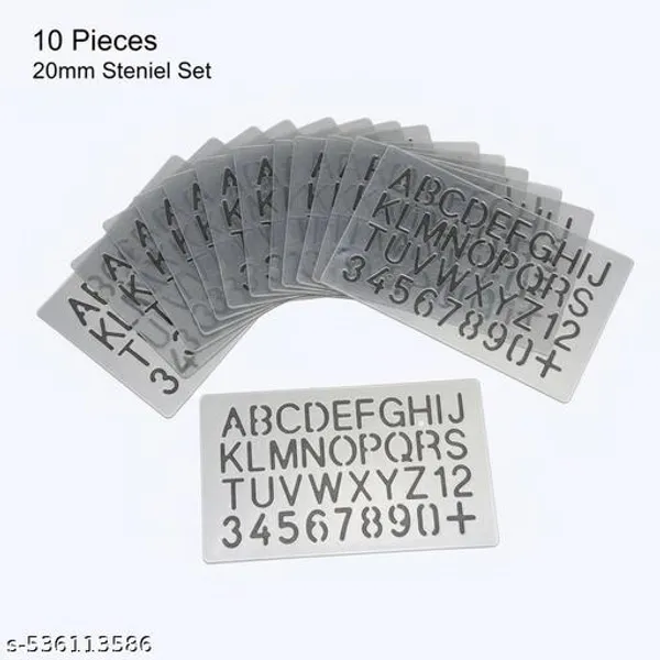Vikas_Stencil_20mm_A_Z_0_9_Alphabet_Number_Tracing_Stencil_Learn_Abc_And_0_9_Counting_Pack_Of_10_Pieces_-_Pack_of_2