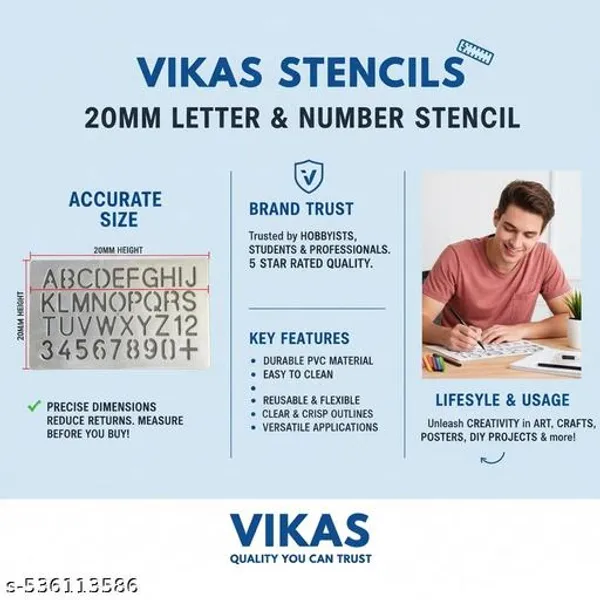 Vikas_Stencil_20mm_A_Z_0_9_Alphabet_Number_Tracing_Stencil_Learn_Abc_And_0_9_Counting_Pack_Of_10_Pieces_-_Pack_of_2