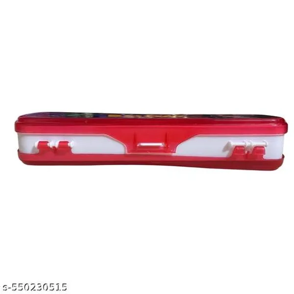 Vikas_Boom_Red_Pencil_Box_For_Kids_Dual_Toy_Bike_Design_Plastic_Pencil_Case_With_Double_Lock_Spacious_Compartments_Fun_Durable_Stationery_Organizer_For_School_Set_Of_1_-_Pack_of_6