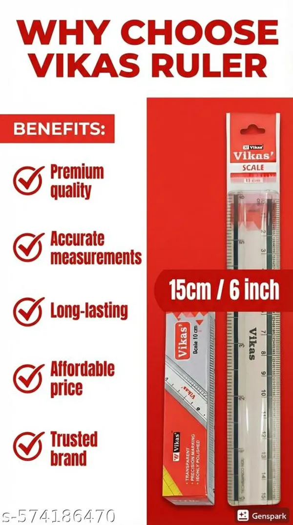 Vikas_15_Cm_Transparent_Plastic_Scale_Pack_Of_40_School_Office_Use_Ruler_For_Kids_Or_Students_-_Pack_of_2