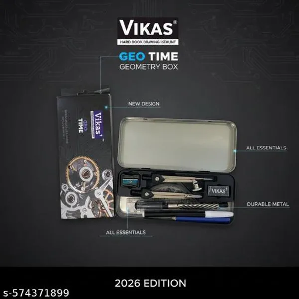 Vikas_Geo_Time_2026_Edition_Geometry_Box_15_Cm_Scale_Pack_Of_20_Ultra_Red_Race_Car_Pencil_Box_Combo_For_School_Students_Exam_Use_Stationery_Kit_-_Pack_of_2