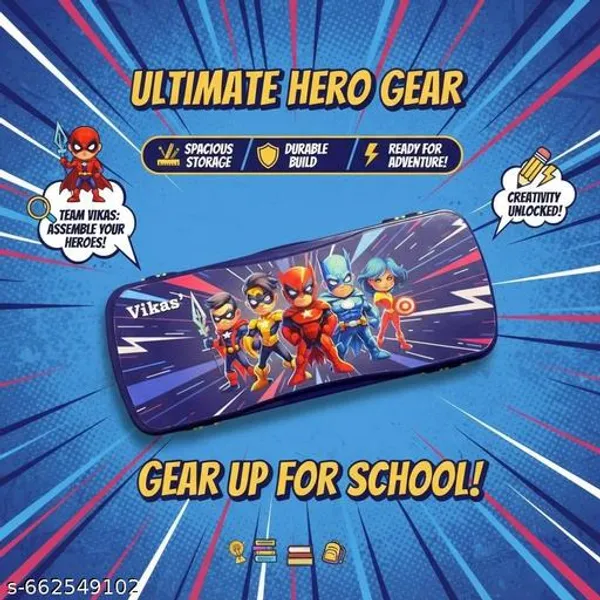 Vikas_Maxo_Blue_Pencil_Box_Pack_Of_2_Car_Design_Pencil_Case_Big_Size_School_Pencil_Box_Blue_Kids_Stationery_Case_Durable_Plastic_Pencil_Organizer_Boys_Study_Box_Storage_School_Box_Large_Stationery_Holder_Premium_Blue_Pencil_Kit_-_Pack_of_2